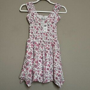 Hollister, XXS, Floral, Asymmetrical Hem Mini Dress, NEW!